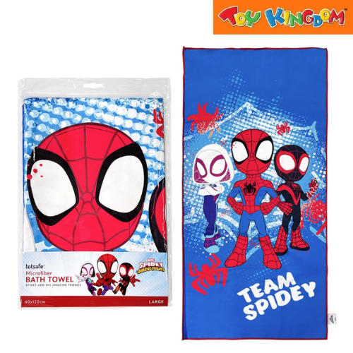 Totsafe Marvel Spidey And His Amazing Friends Large Microfiber Bath Towel