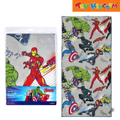 Totsafe Marvel Avengers You Got This Large Microfiber Bath Towel