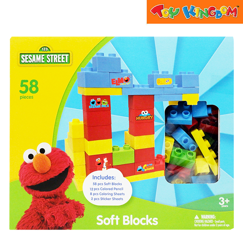 Sesame Street 58pcs Soft Blocks