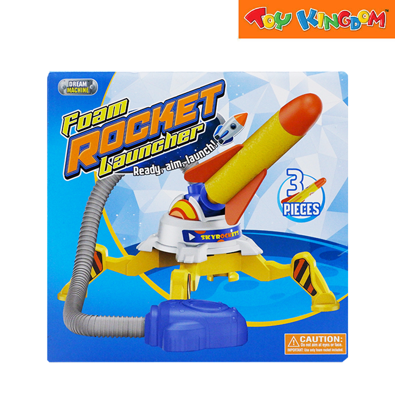 Dream Machine Foam Rocket Launcher 3pcs Playset