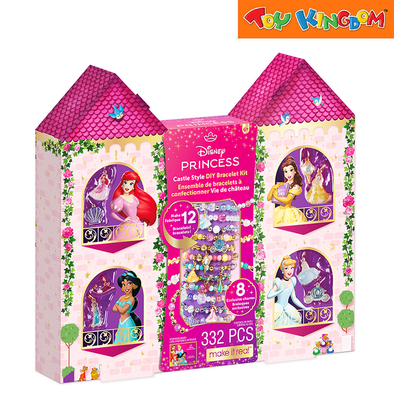 Make It Real Disney Princess 332pcs Castle Style DIY Bracelet Kit