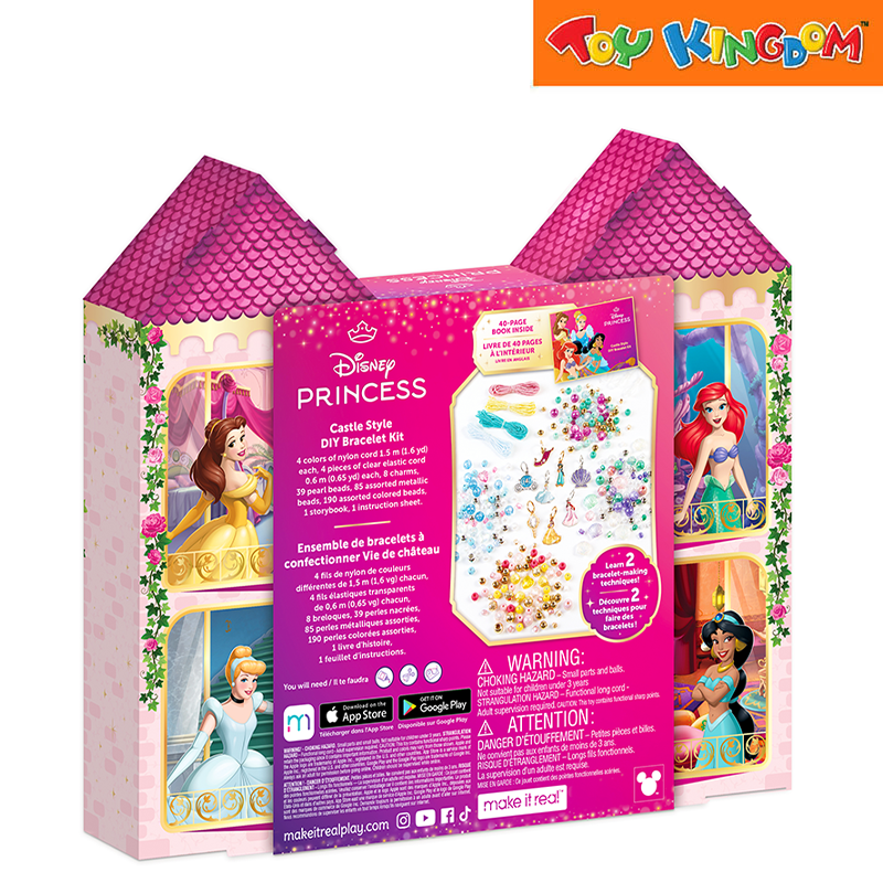 Make It Real Disney Princess 332pcs Castle Style DIY Bracelet Kit