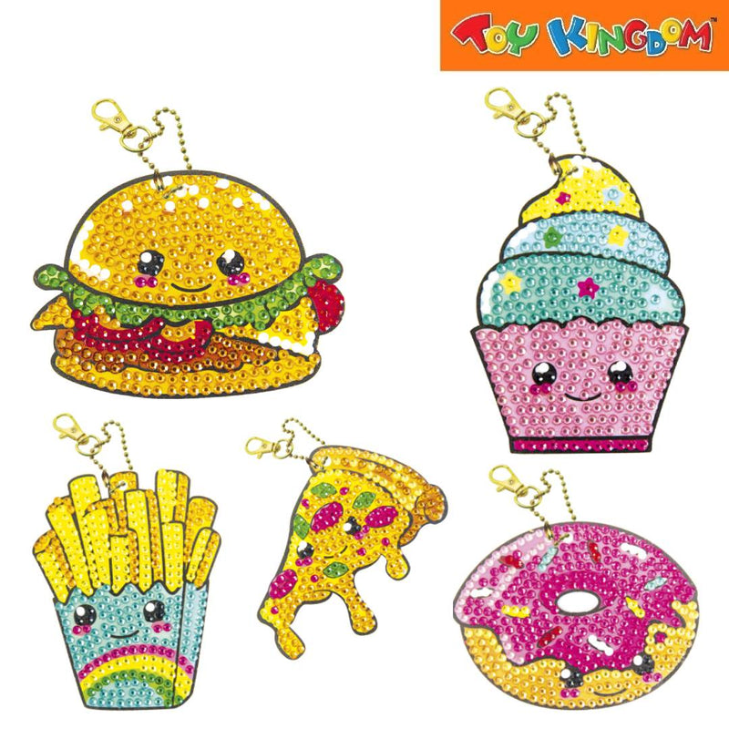 Craze Toys Diamondz Crystal Painting Snacks Keychain Set