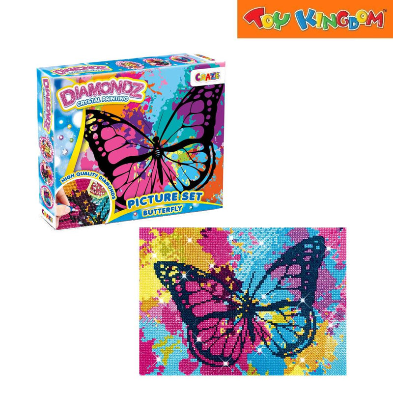 Craze Toys Diamondz Crystal Painting Butterfly Picture Set