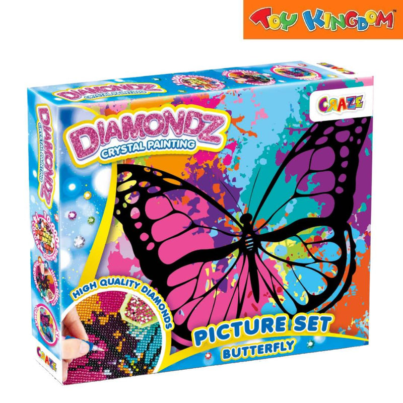 Craze Toys Diamondz Crystal Painting Butterfly Picture Set