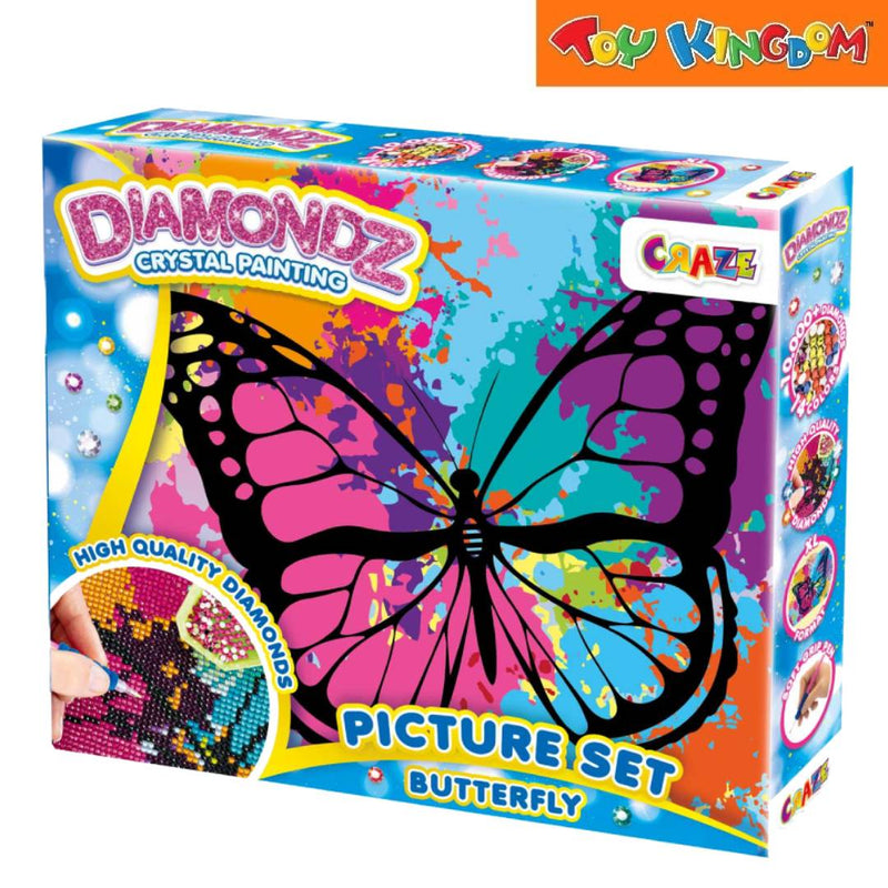 Craze Toys Diamondz Crystal Painting Butterfly Picture Set