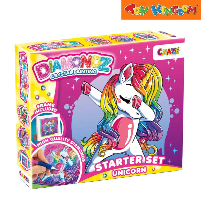 Craze Toys Diamondz Crystal Painting Unicorn Starter Set