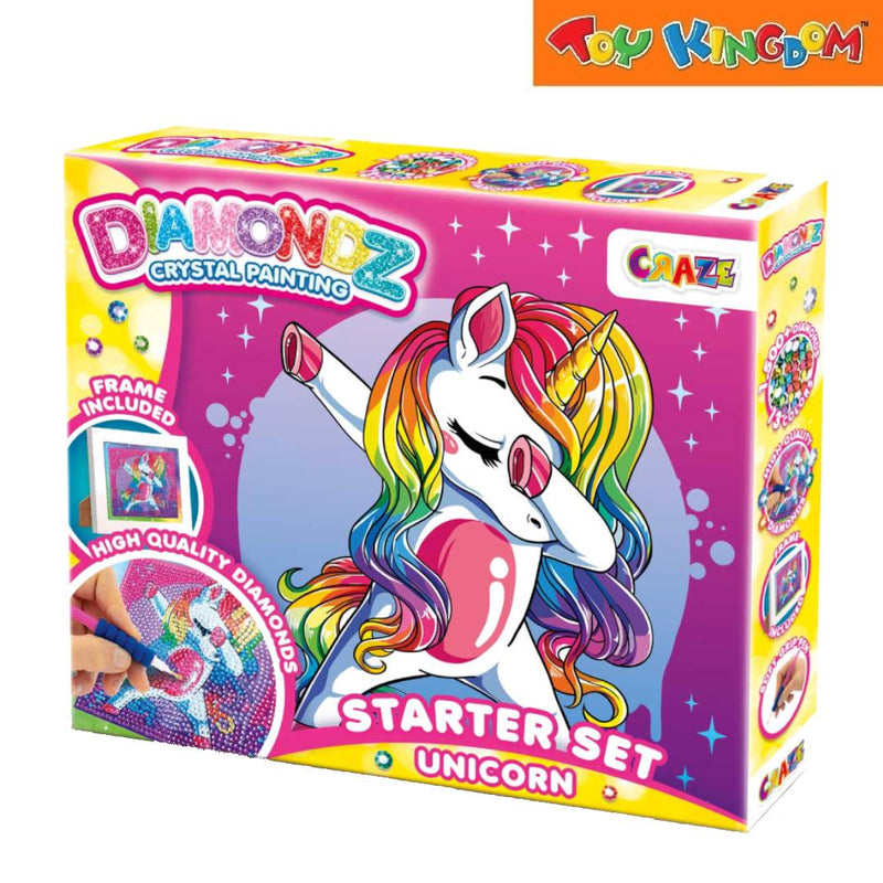 Craze Toys Diamondz Crystal Painting Unicorn Starter Set