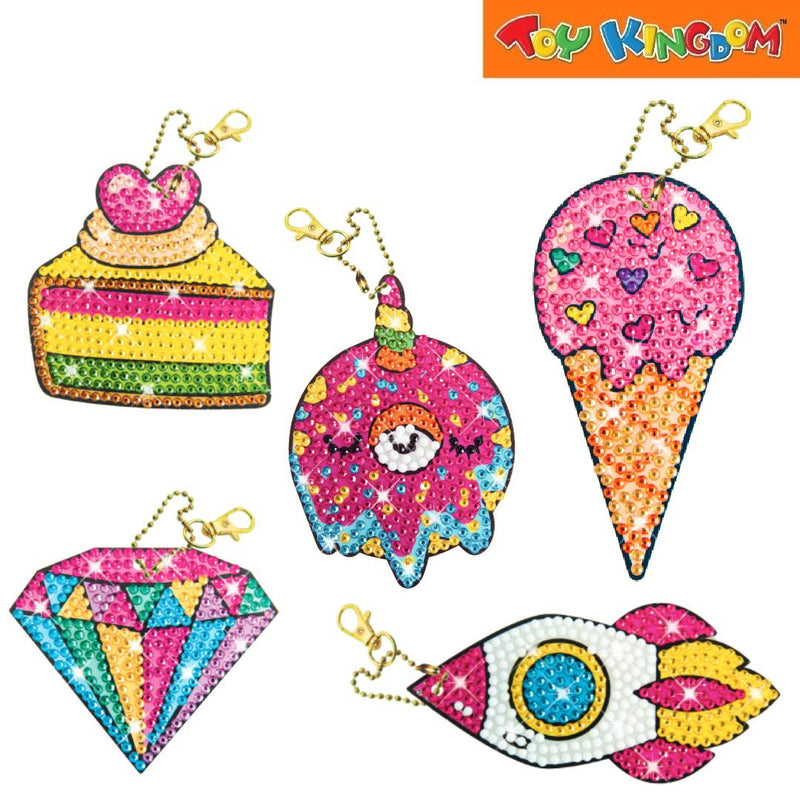 Craze Toys Diamondz Crystal Painting Keychain Set