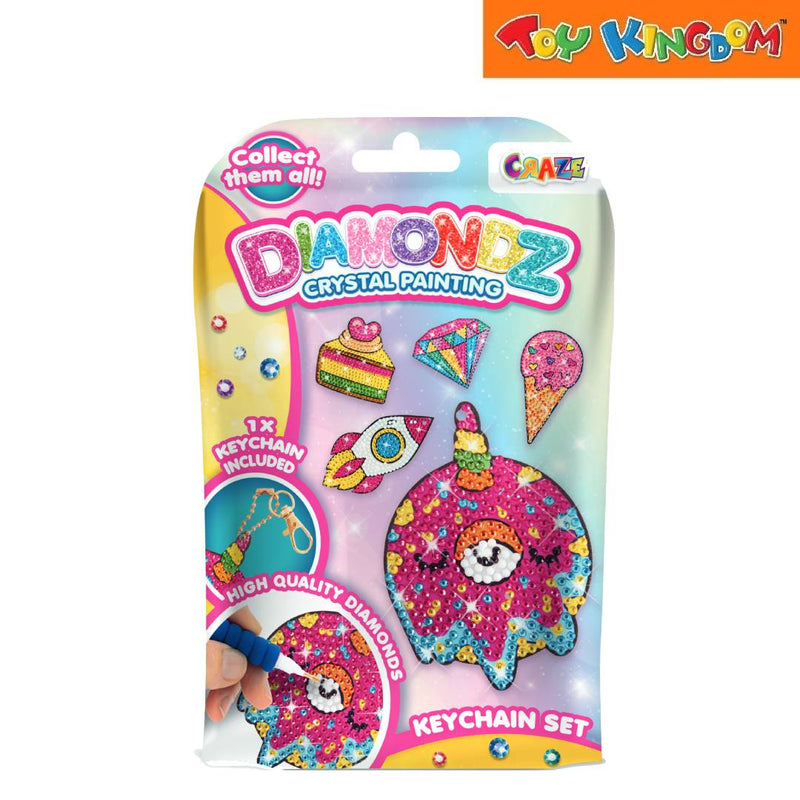 Craze Toys Diamondz Crystal Painting Keychain Set