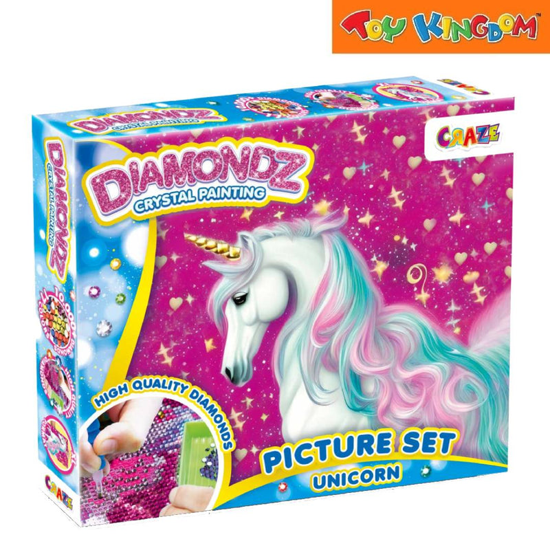 Craze Toys Diamondz Crystal Painting Unicorn Picture Set