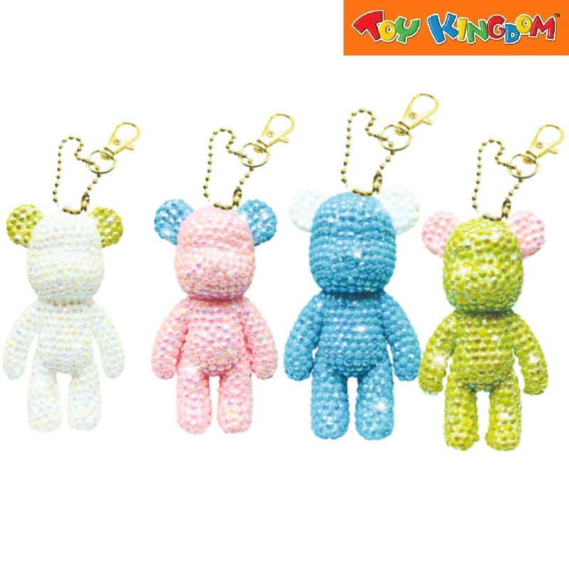 Craze Toys Diamondz Crystal Painting 3D Teddy Keychain Set