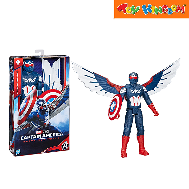 Marvel Avengers Titan Hero Series BNW Captain America With Wings Action Figure