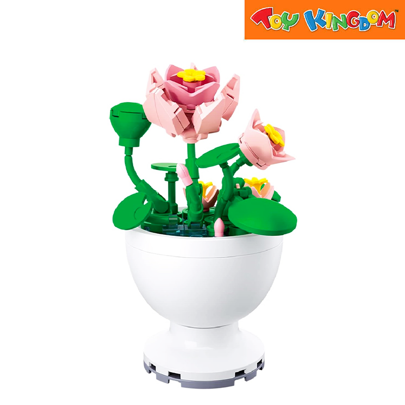 Sluban Pleyerid Potted Plants Bowl Lotus Building Set