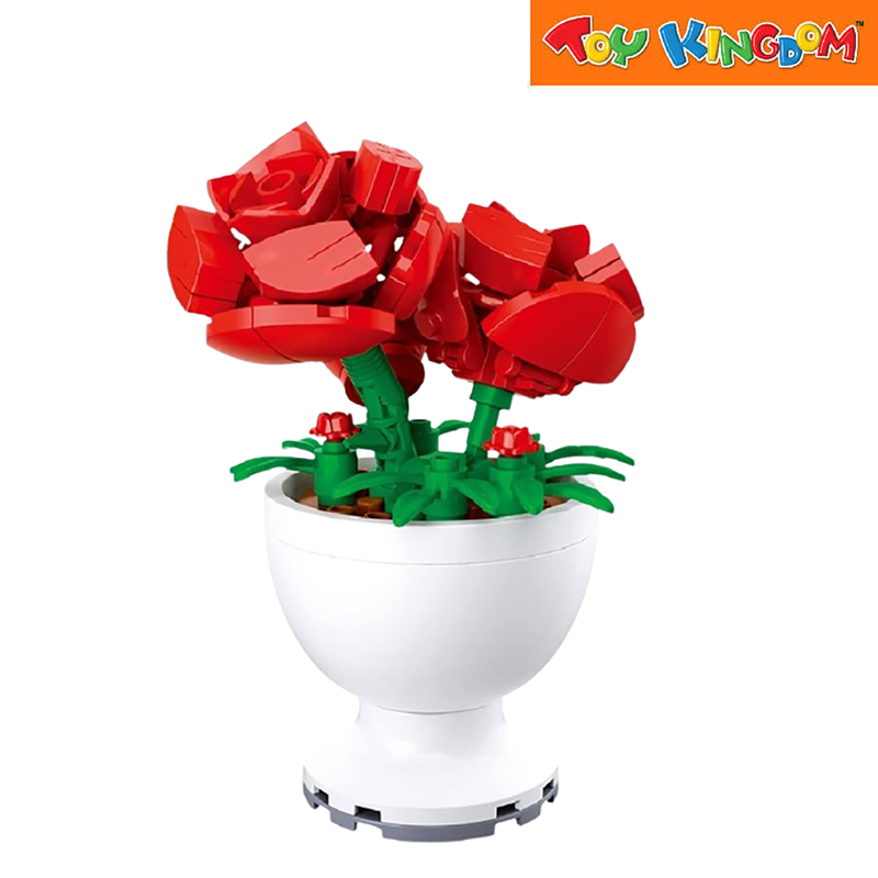 Sluban Pleyerid Potted Plants Rose Building Set