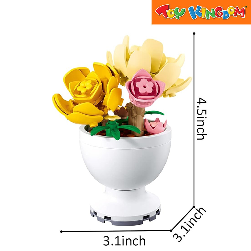 Sluban Pleyerid Potted Plants Peony Building Set