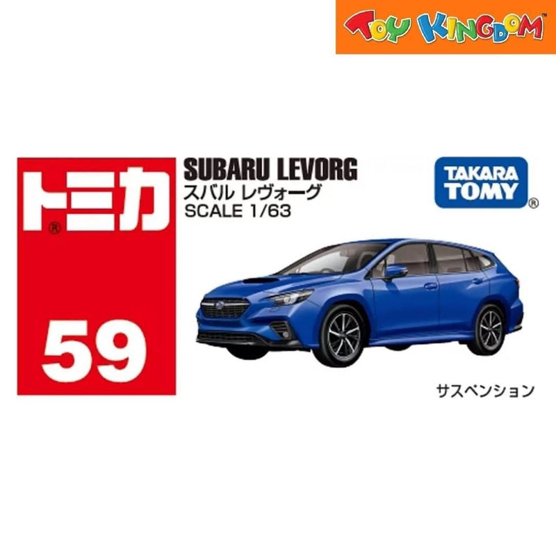 Tomica No.59 Subaru Levorg Blue Die-cast