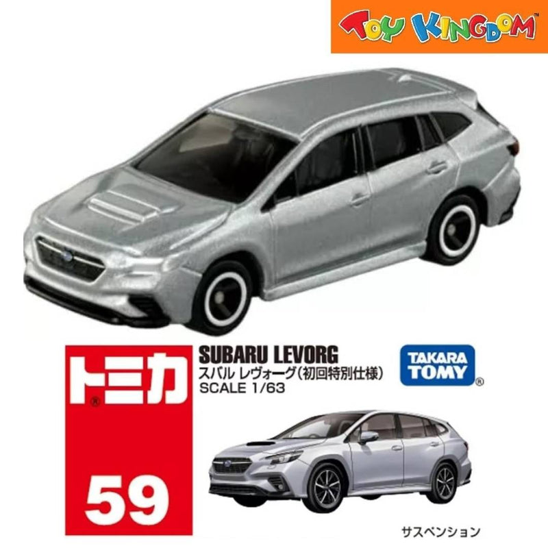 Tomica No.59 Subaru Levorg Gray Die-cast