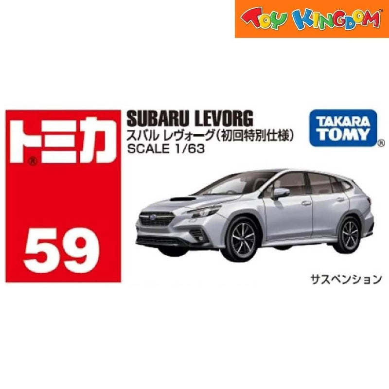 Tomica No.59 Subaru Levorg Gray Die-cast