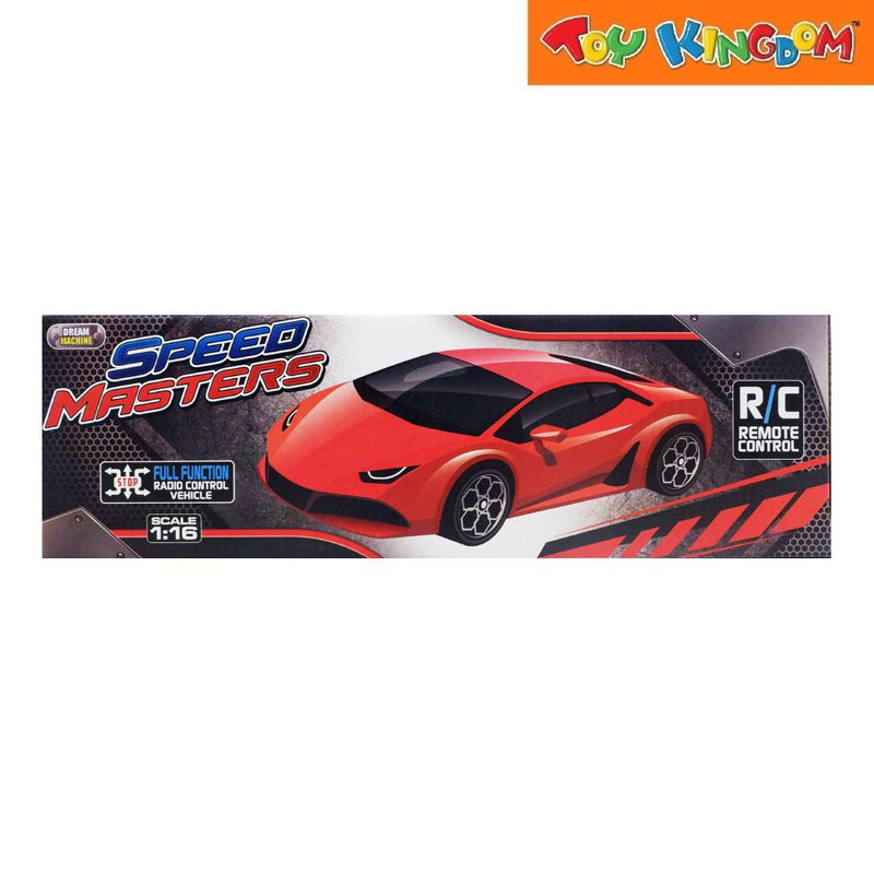 Dream Machine 1:16 R/C Speed Masters Red Die-cast