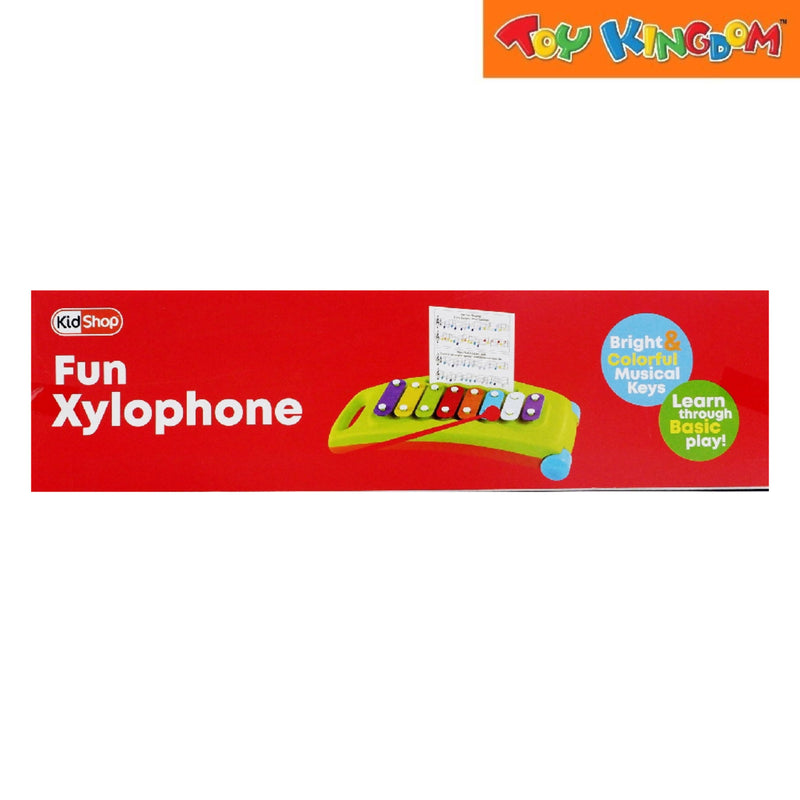 KidShop Fun Xylophone Green Bright & Colorful Musical Keys