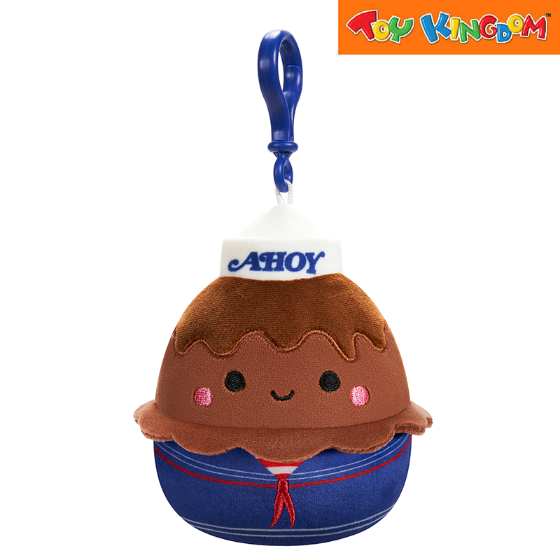 Squishmallows Stranger Things Ahoy Chocolate Pudding Clip On Plush