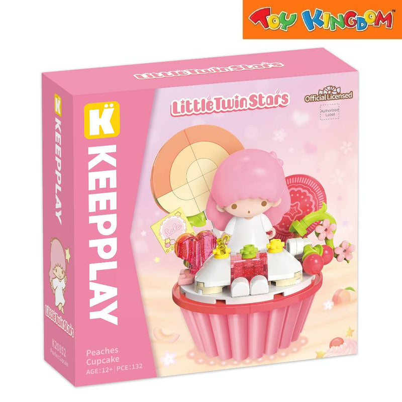 Keepplay Little Twin Stars Lala Peaches Cupcake 132pcs Playset