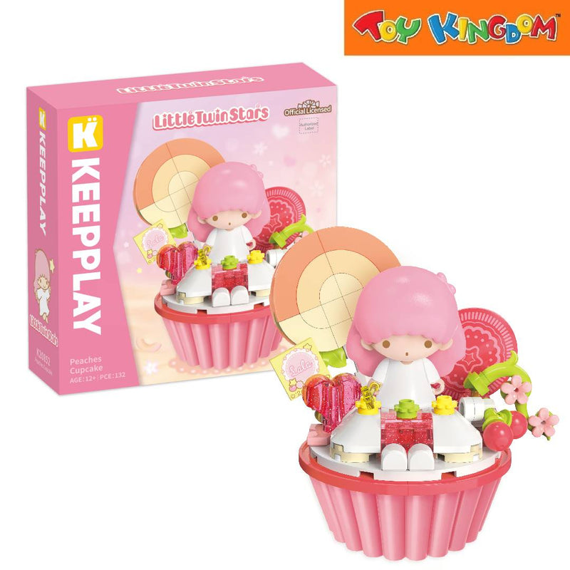 Keepplay Little Twin Stars Lala Peaches Cupcake 132pcs Playset