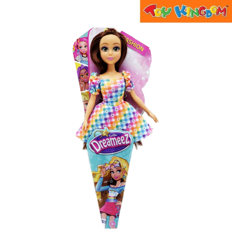 Dreameez Fashion Doll With Checkered Dress