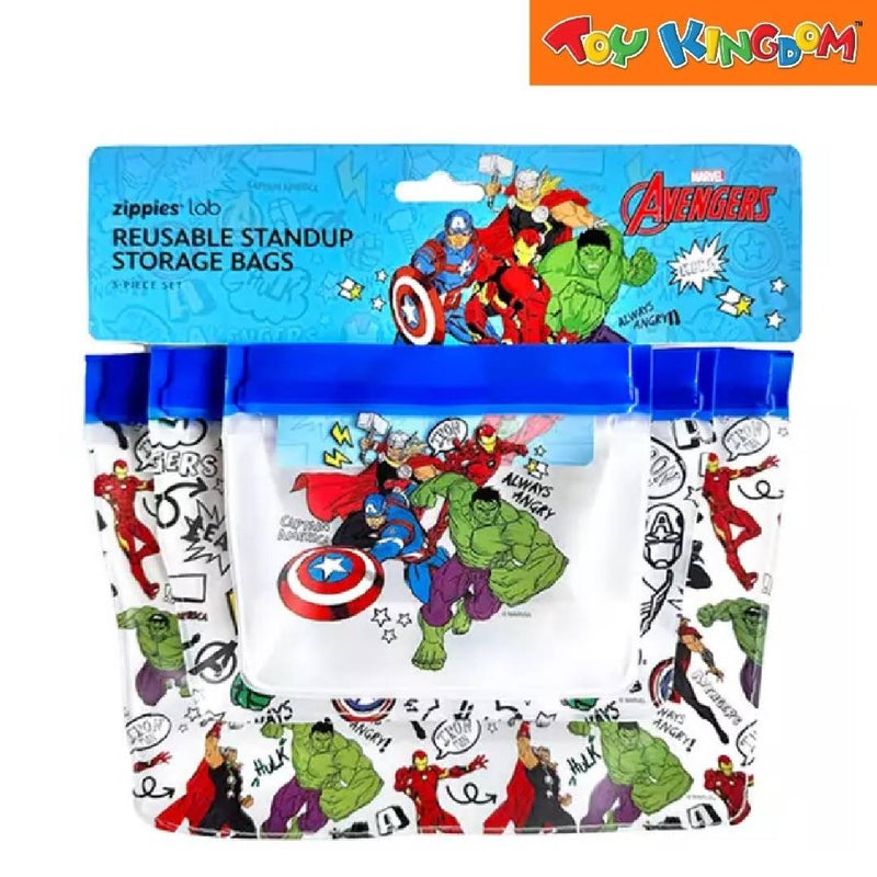 Zippies Lab Marvel Avengers Doodle Hero 3pcs Bag Organizer Set