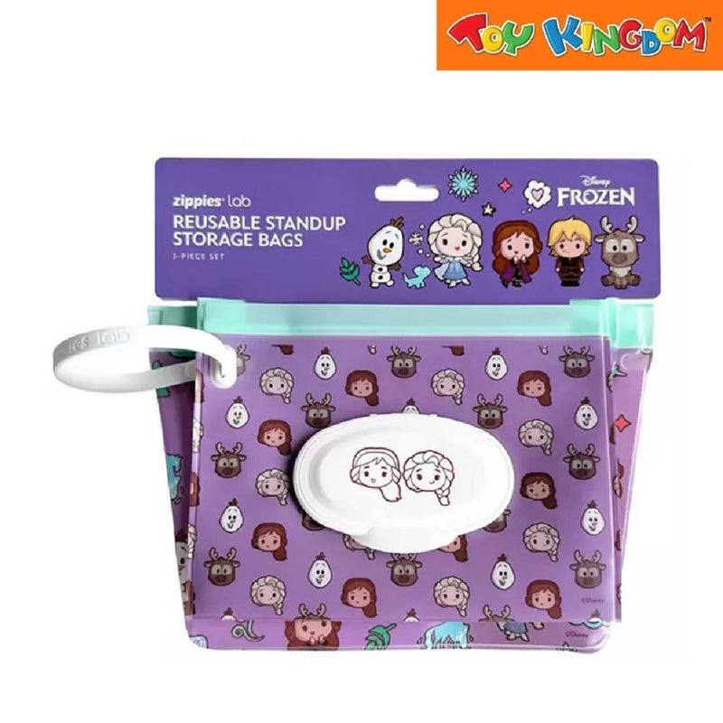 Zippies Lab Disney Frozen Chibi 3pcs Bag Organizer Set With Wipes Pouch