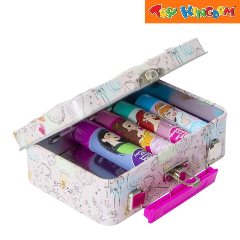 Disney Princess Plant Based Flavoured Lip Balm With Storage Playset