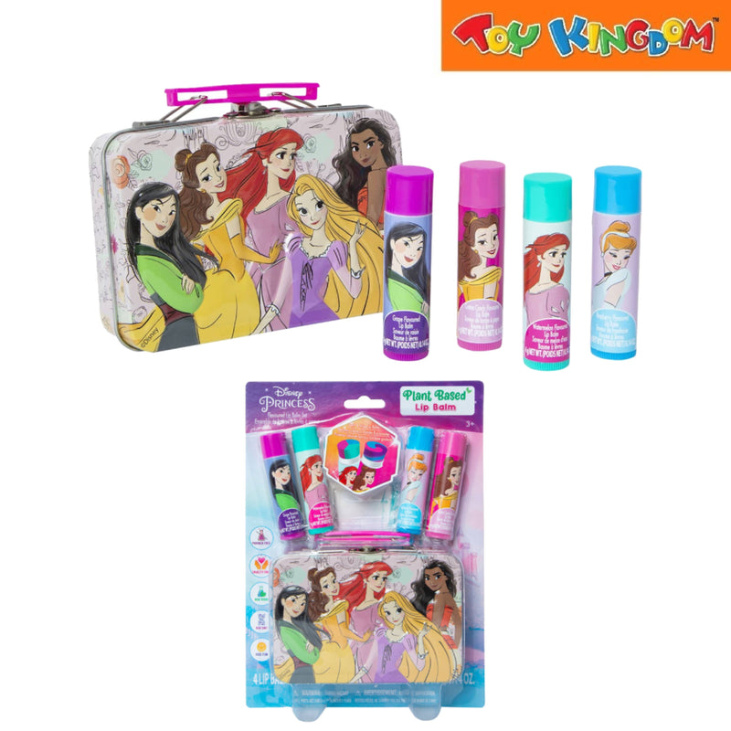 Disney Princess Plant Based Flavoured Lip Balm With Storage Playset