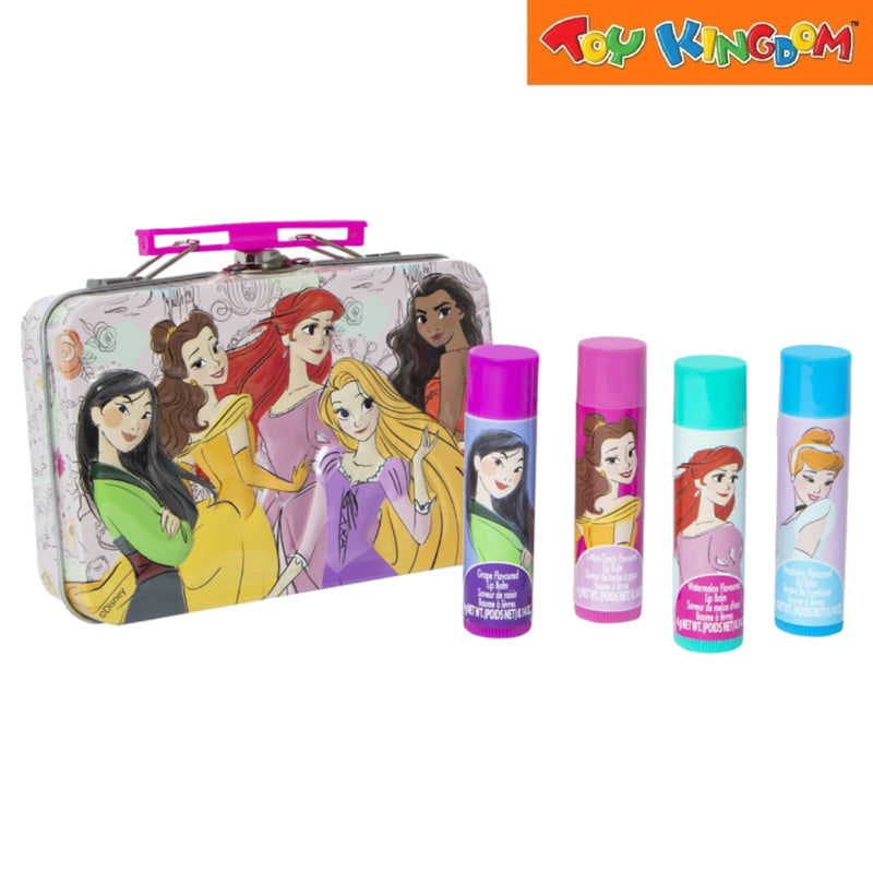 Disney Princess Plant Based Flavoured Lip Balm With Storage Playset