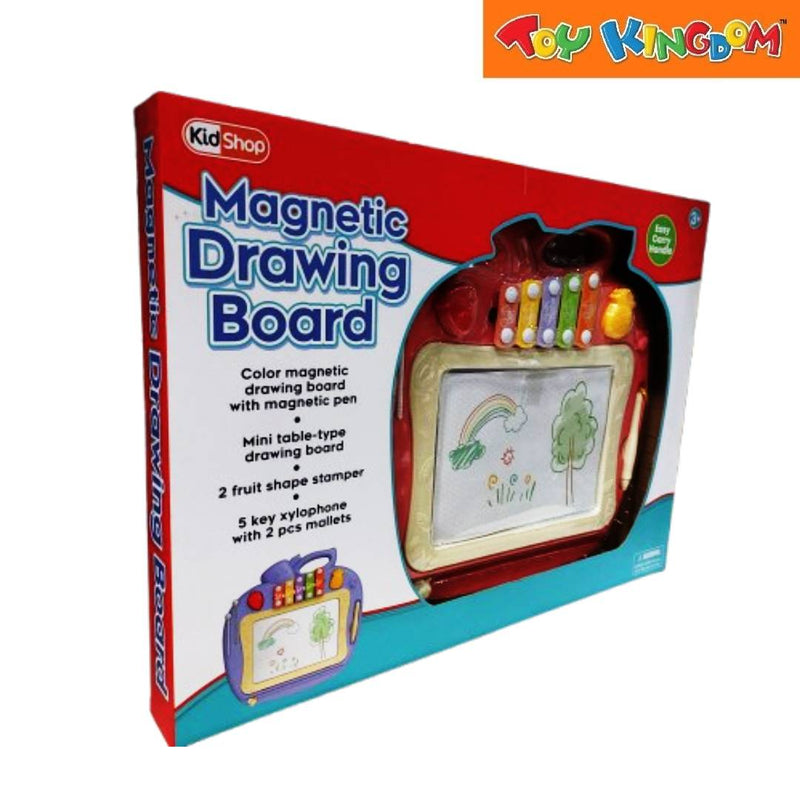 KidShop Red Magnetic Drawing Board With Xylophone