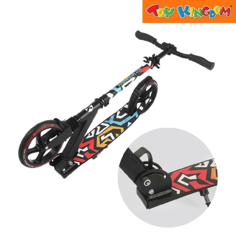 Kick N Roll Black Two Wheels Foldable Kids Scooter