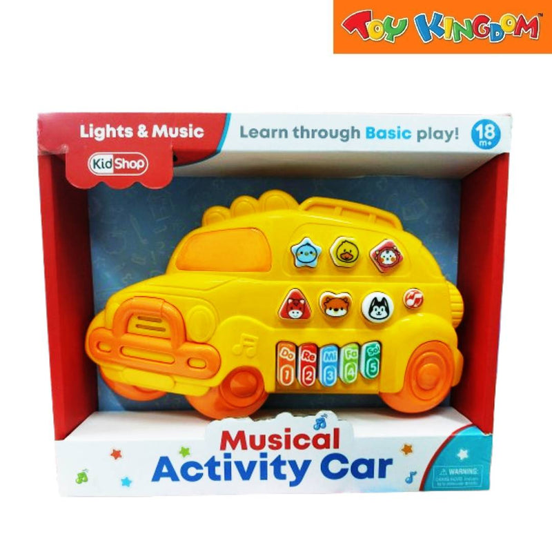 KidShop Orange Musical Activity Car