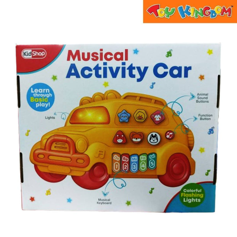 KidShop Orange Musical Activity Car