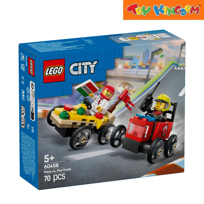 Lego City Pizza Vs. Fire Truck 70pcs Building Blocks