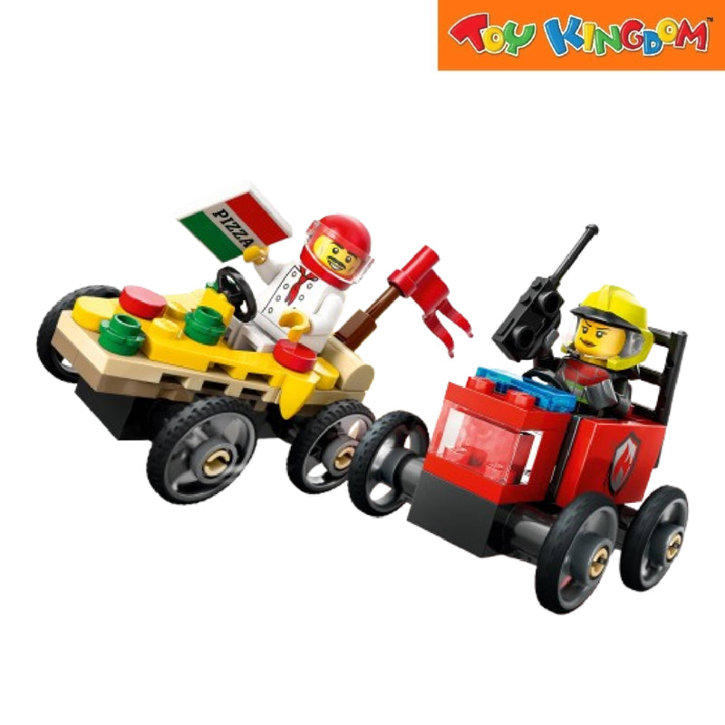 Lego City Pizza Vs. Fire Truck 70pcs Building Blocks