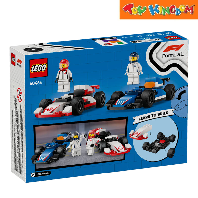 Lego City F1 Williams Racing & Haas F1 Race Cars 92pcs Building Blocks