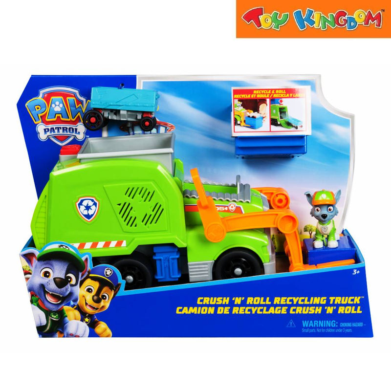 Paw Patrol Crush 'N Roll Recycling Truck Rocky Vehicle