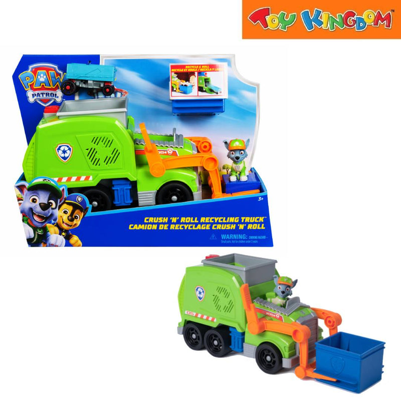 Paw Patrol Crush 'N Roll Recycling Truck Rocky Vehicle