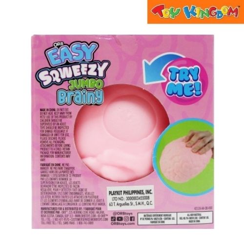 Orb Easy Sqweezy Brainy Pink Jumbo Squishy Toys