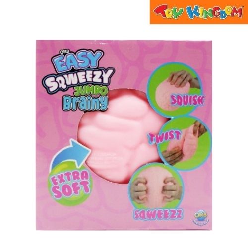 Orb Easy Sqweezy Brainy Pink Jumbo Squishy Toys