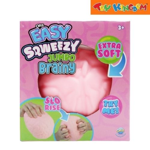 Orb Easy Sqweezy Brainy Pink Jumbo Squishy Toys