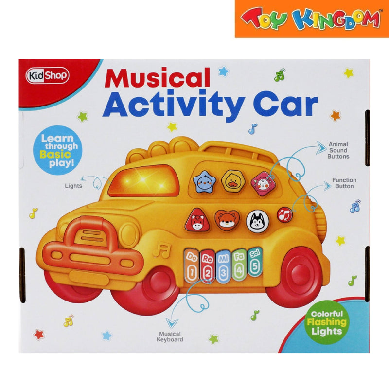 KidShop Piano Blue Musical Activity Car