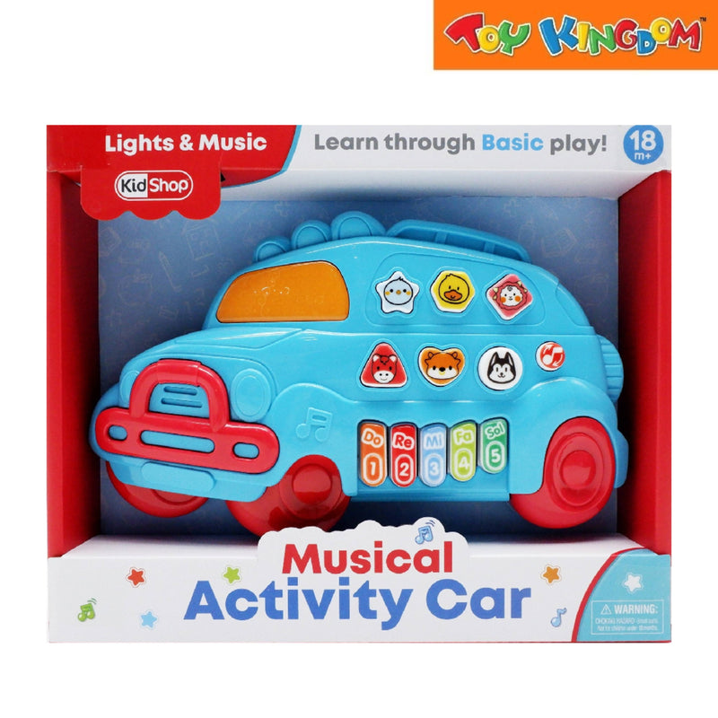 KidShop Piano Blue Musical Activity Car