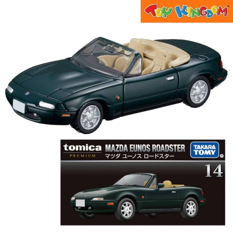 Tomica No.14 Premium Mazda Eunos Roadster Dark Green Die-cast