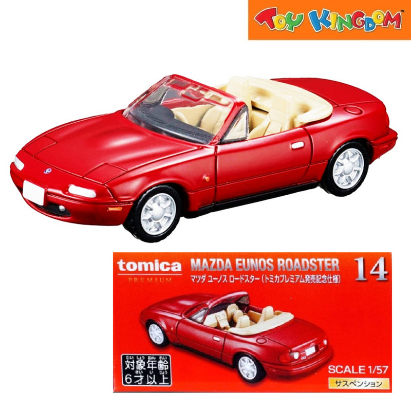 Tomica No.14 Premium Mazda Eunos Roadster Red Die-cast